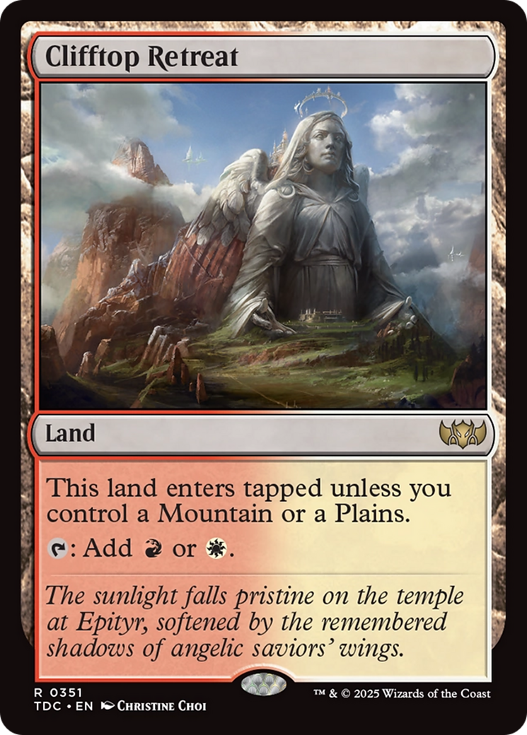 Clifftop Retreat [Tarkir: Dragonstorm Commander] | Exor Games Summserside