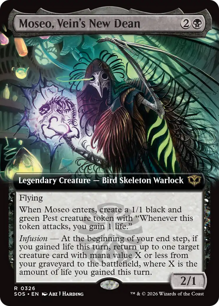 Moseo, Vein's New Dean (Extended Art) [Secrets of Strixhaven] | Exor Games Summserside