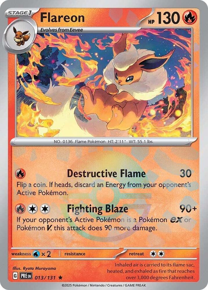 Flareon (013/131) (Poke Ball Pattern) [Scarlet & Violet: Prismatic Evolutions] | Exor Games Summserside