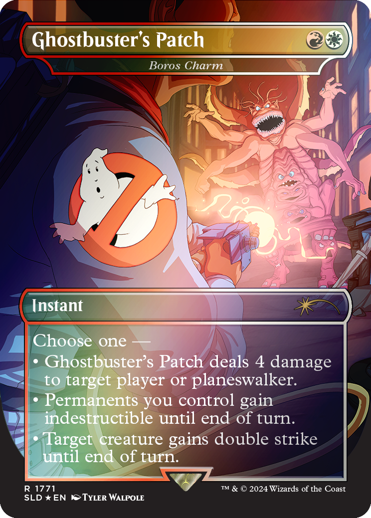 Ghostbuster's Patch - Boros Charm (Rainbow Foil) [Secret Lair Drop Series] | Exor Games Summserside