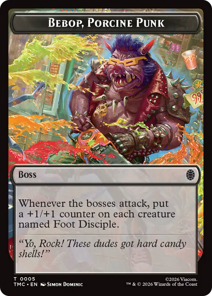 Bebop, Porcine Punk [Teenage Mutant Ninja Turtles Commander Tokens] | Exor Games Summserside