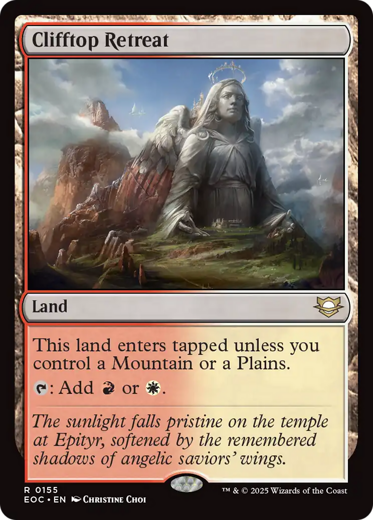 Clifftop Retreat [Edge of Eternities Commander] | Exor Games Summserside