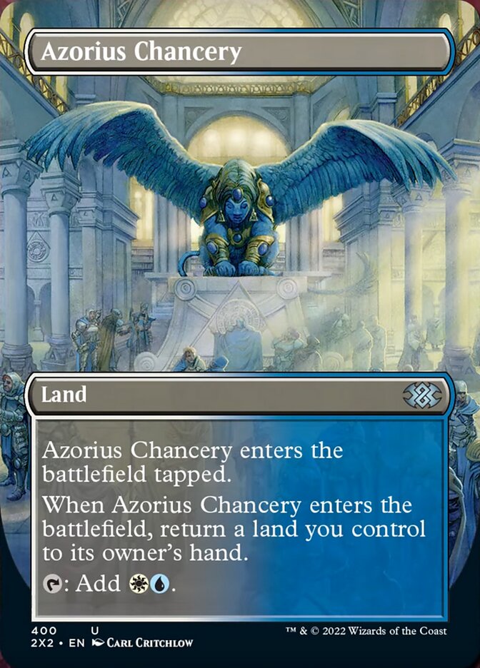 Azorius Chancery (Borderless Alternate Art) [Double Masters 2022] | Exor Games Summserside