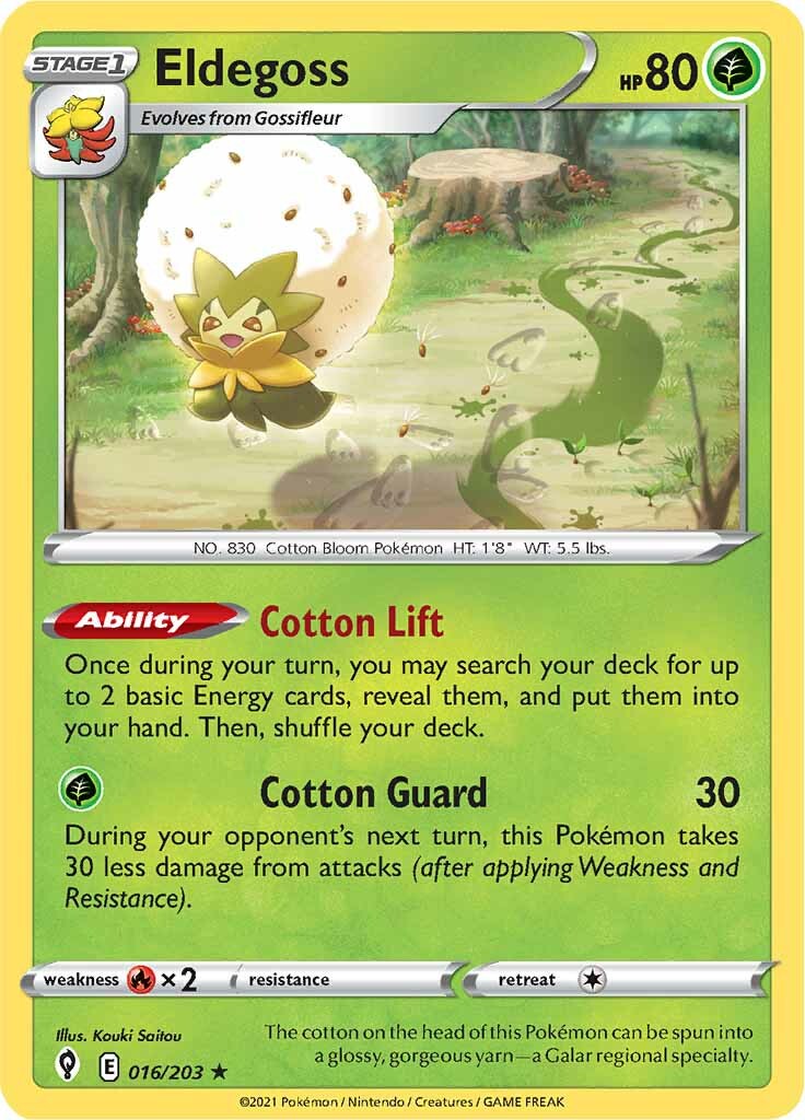 Eldegoss (016/203) (Theme Deck Exclusive) [Sword & Shield: Evolving Skies] | Exor Games Summserside