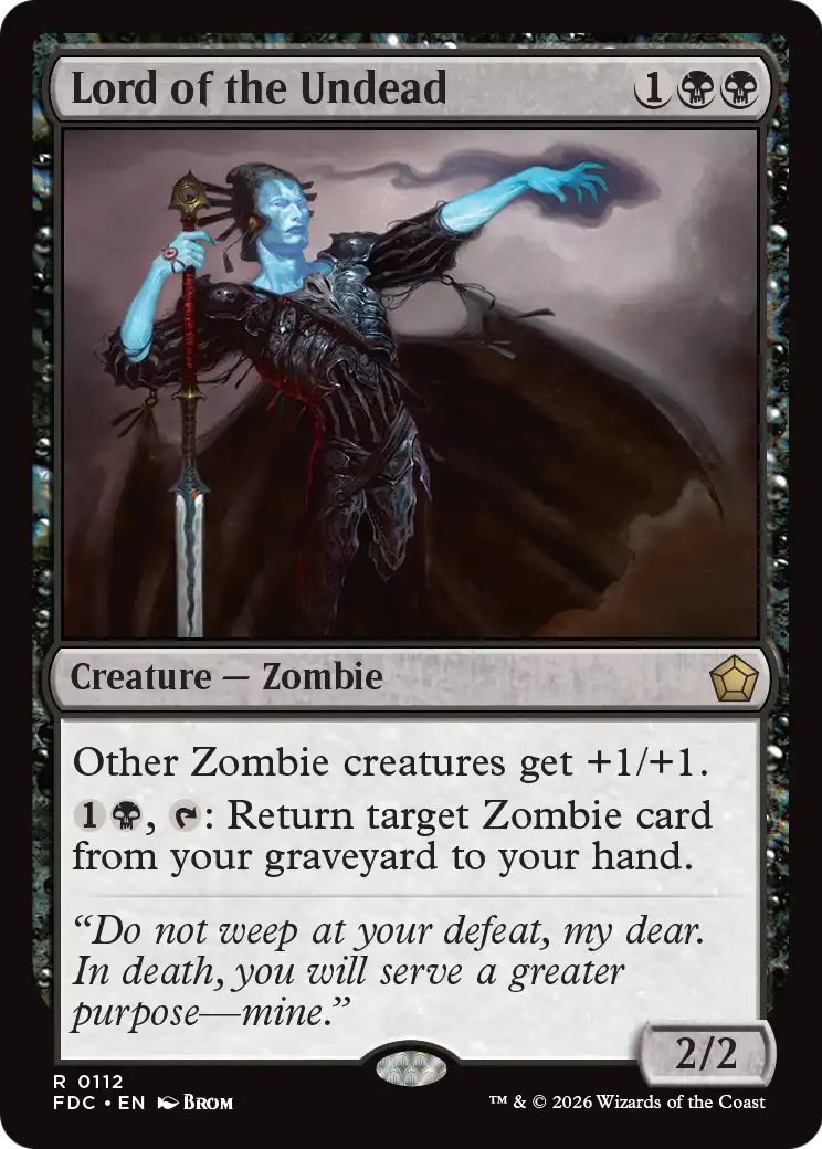 Lord of the Undead [Foundations Commander] | Exor Games Summserside