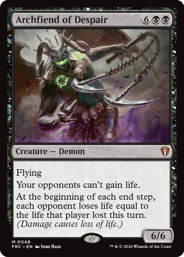 Archfiend of Despair [Reality Fracture Commander] | Exor Games Summserside