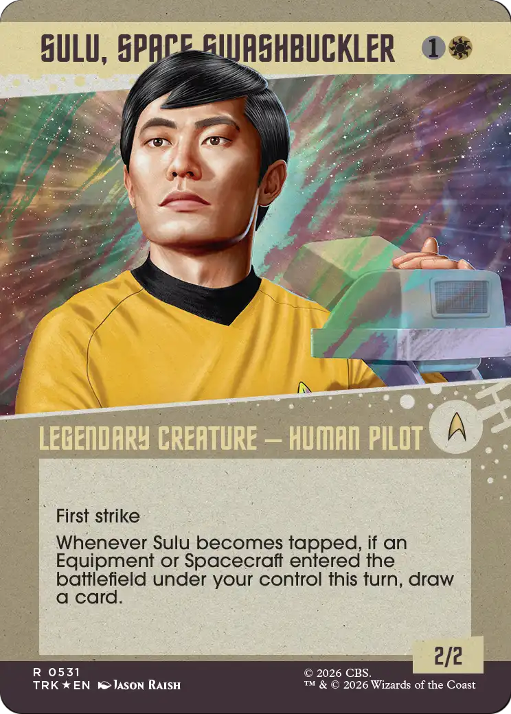 Sulu, Space Swashbuckler (Showcase) (Surge Foil) [Star Trek] | Exor Games Summserside