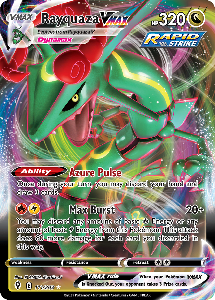 Rayquaza VMAX (111/203) (Jumbo Card) [Sword & Shield: Evolving Skies] | Exor Games Summserside