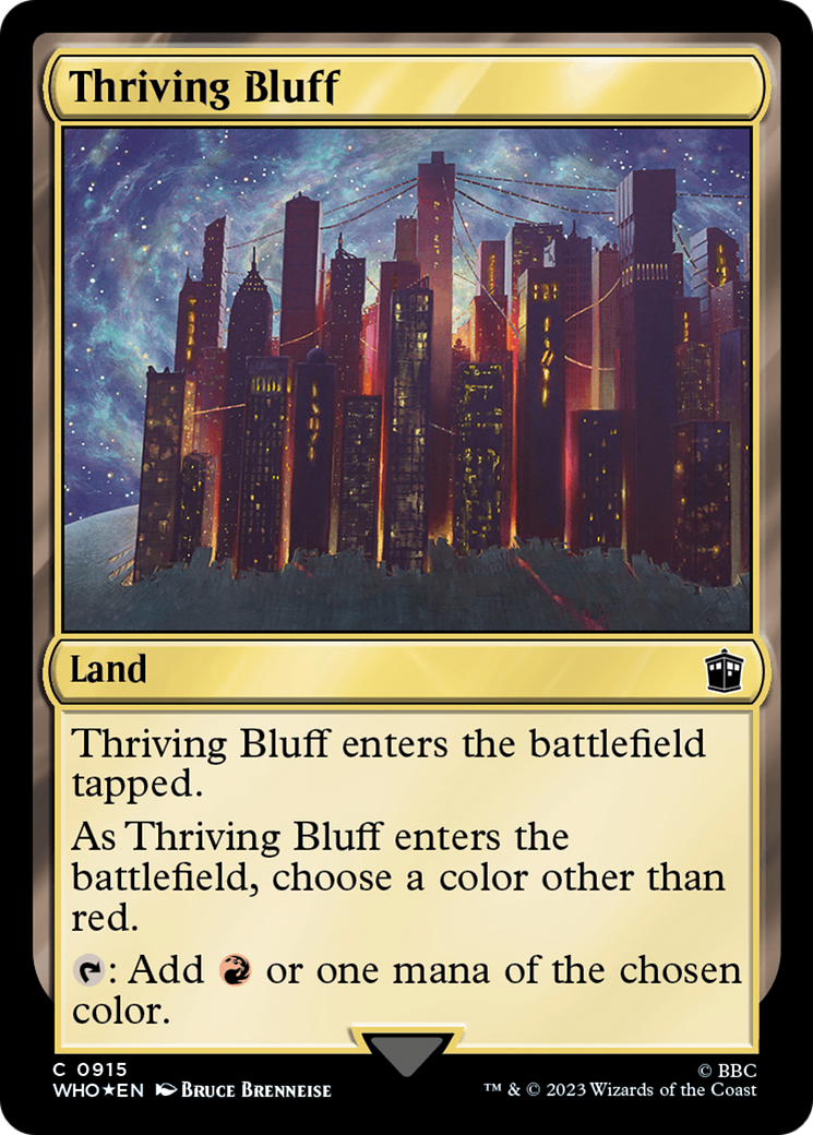 Thriving Bluff (Surge Foil) [Doctor Who] | Exor Games Summserside