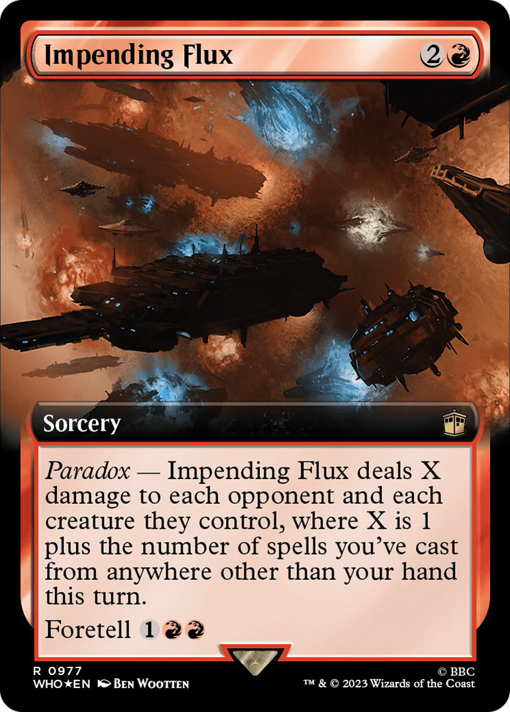 Impending Flux (Extended Art) (Surge Foil) [Doctor Who] | Exor Games Summserside