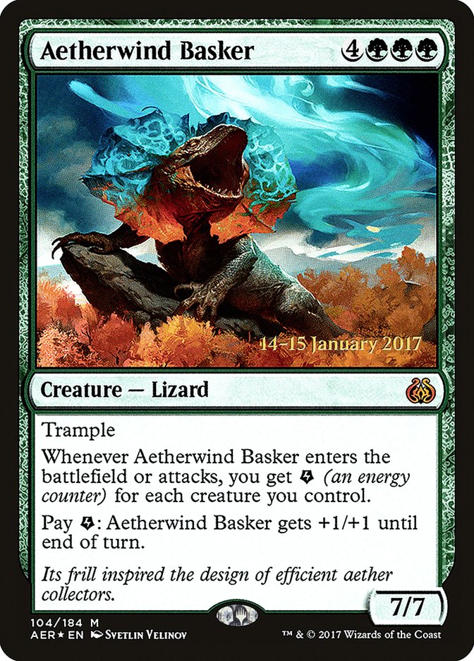 Aetherwind Basker [Aether Revolt Prerelease Promos] | Exor Games Summserside