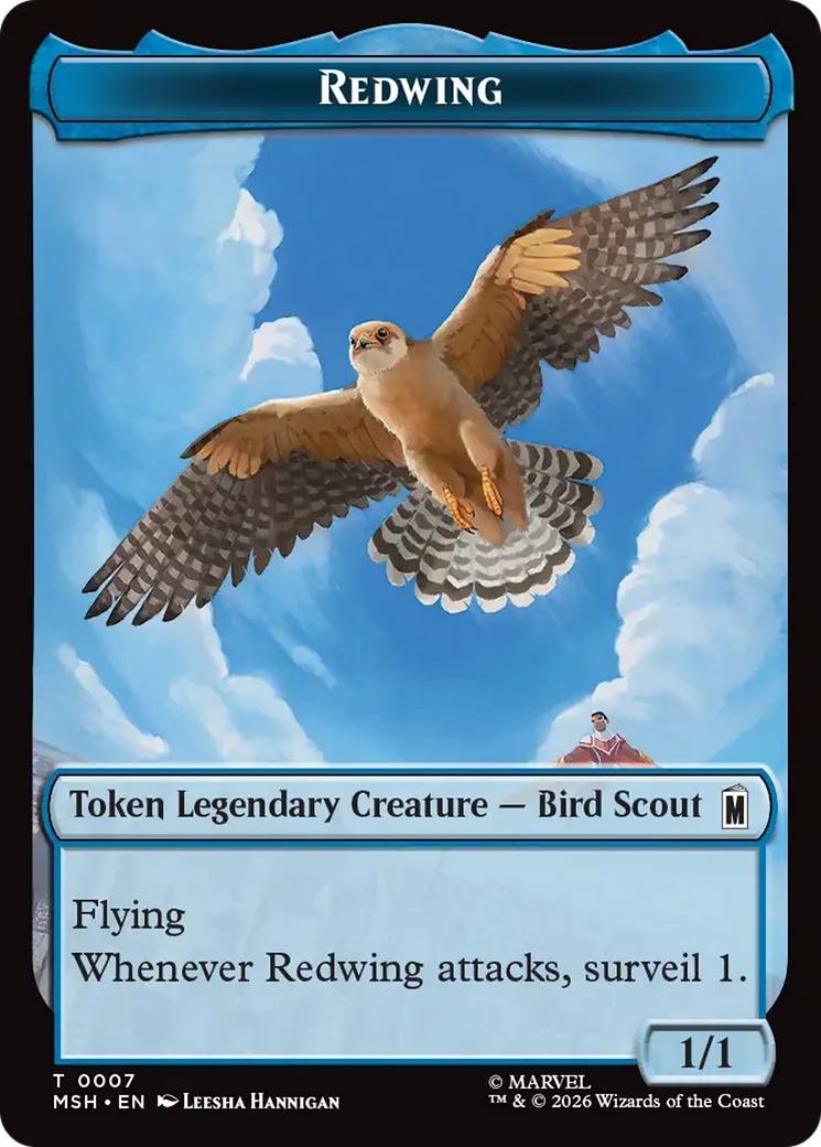 Redwing // Zabu Double-Sided Token [Marvel Super Heroes Tokens] | Exor Games Summserside
