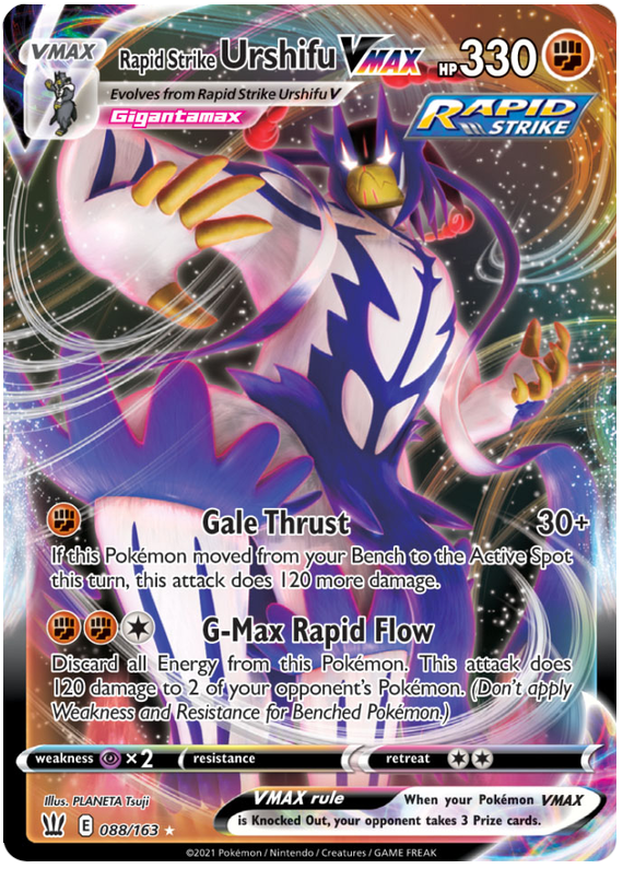 Rapid Strike Urshifu VMAX (088/163) (Jumbo Card) [Sword & Shield: Battle Styles] | Exor Games Summserside