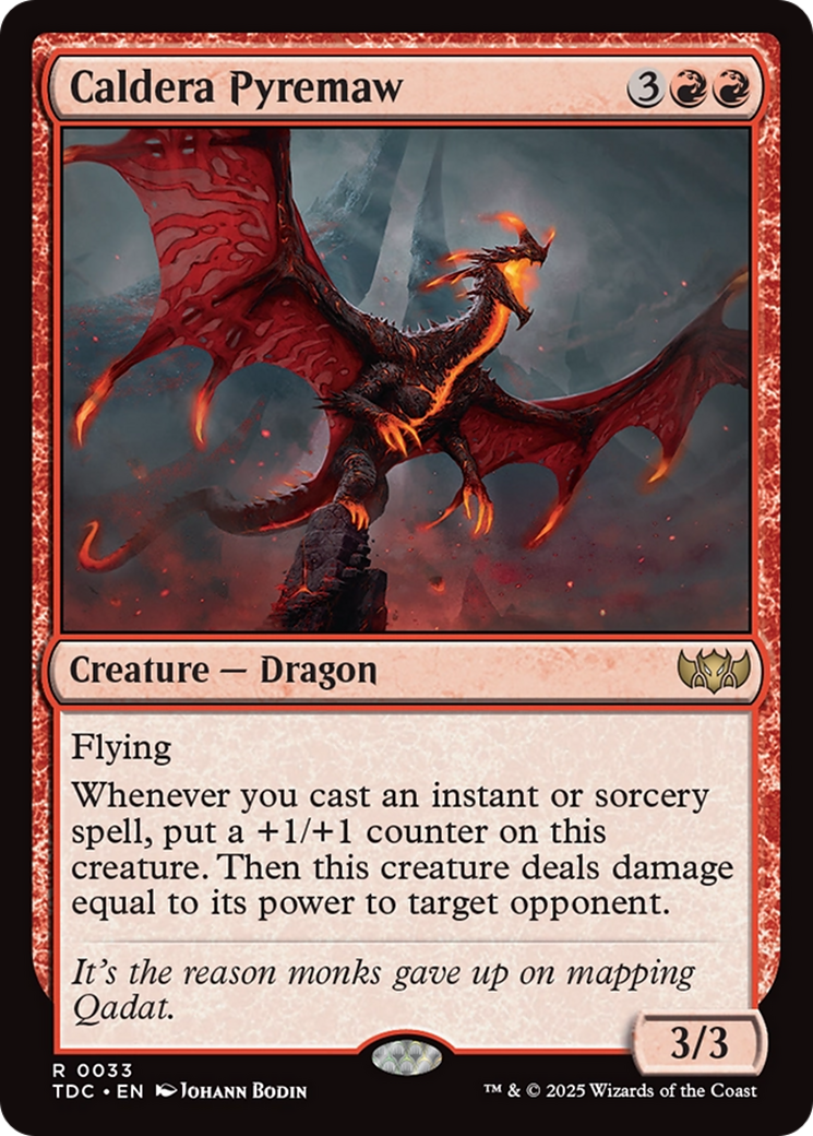Caldera Pyremaw [Tarkir: Dragonstorm Commander] | Exor Games Summserside