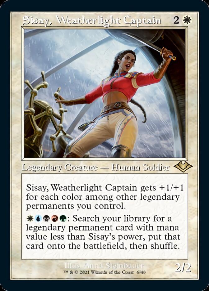 Sisay, Weatherlight Captain (Retro Foil Etched) [Modern Horizons] | Exor Games Summserside