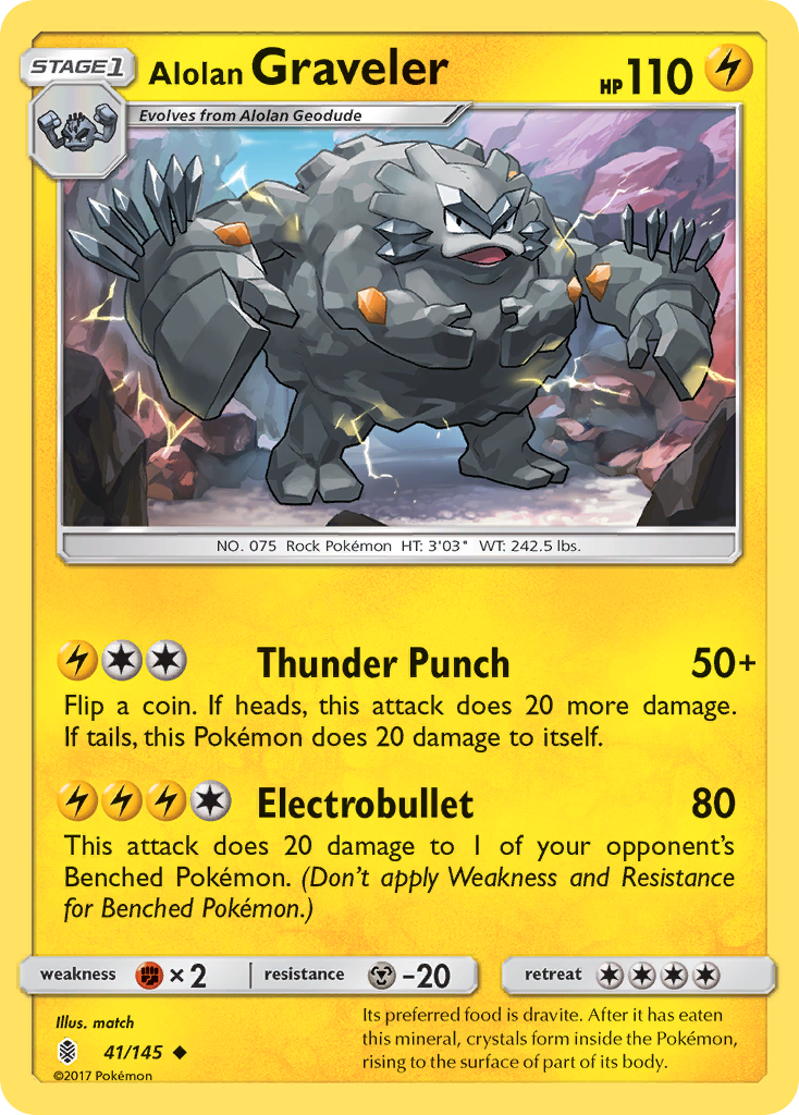 Alolan Graveler (41/145) [Sun & Moon: Guardians Rising] | Exor Games Summserside