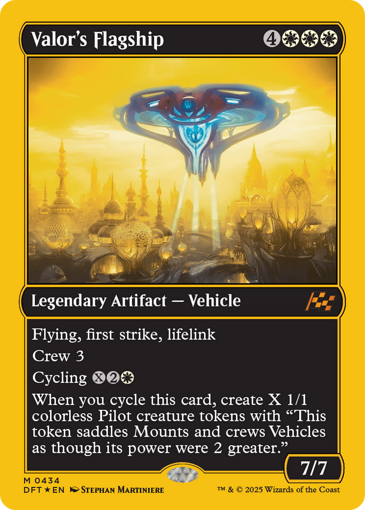 Valor's Flagship (First-Place Foil) [Aetherdrift] | Exor Games Summserside