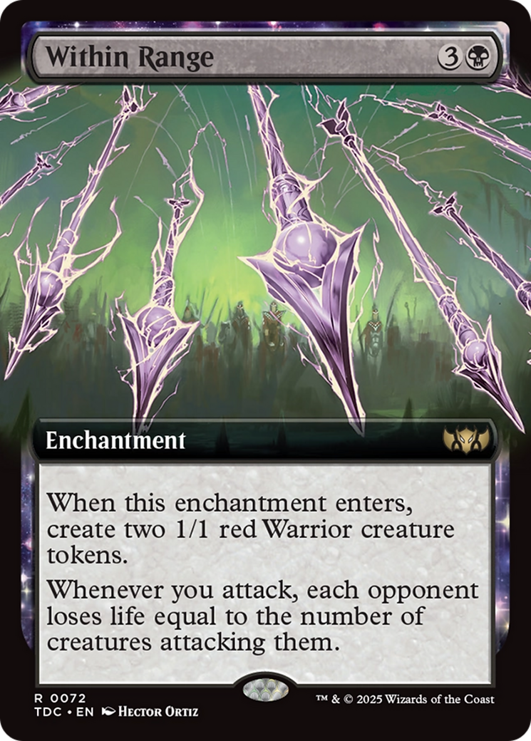 Within Range (Extended Art) [Tarkir: Dragonstorm Commander] | Exor Games Summserside