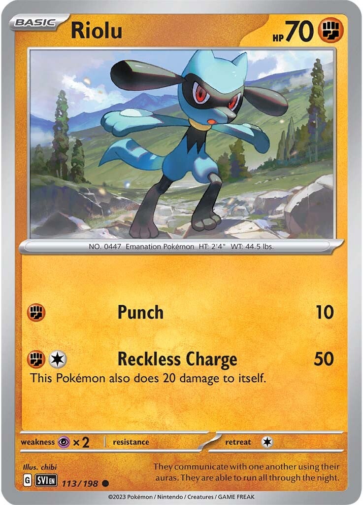 Riolu (113/198) [Scarlet & Violet: Base Set] | Exor Games Summserside