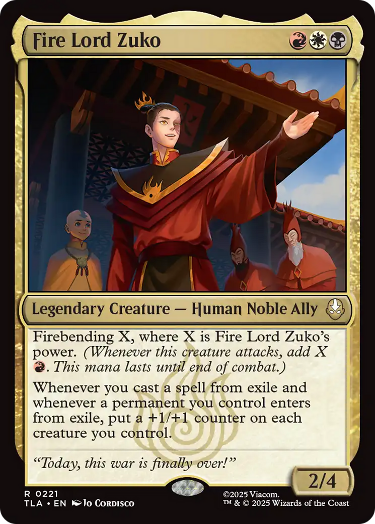 Fire Lord Zuko [Avatar: The Last Airbender] | Exor Games Summserside