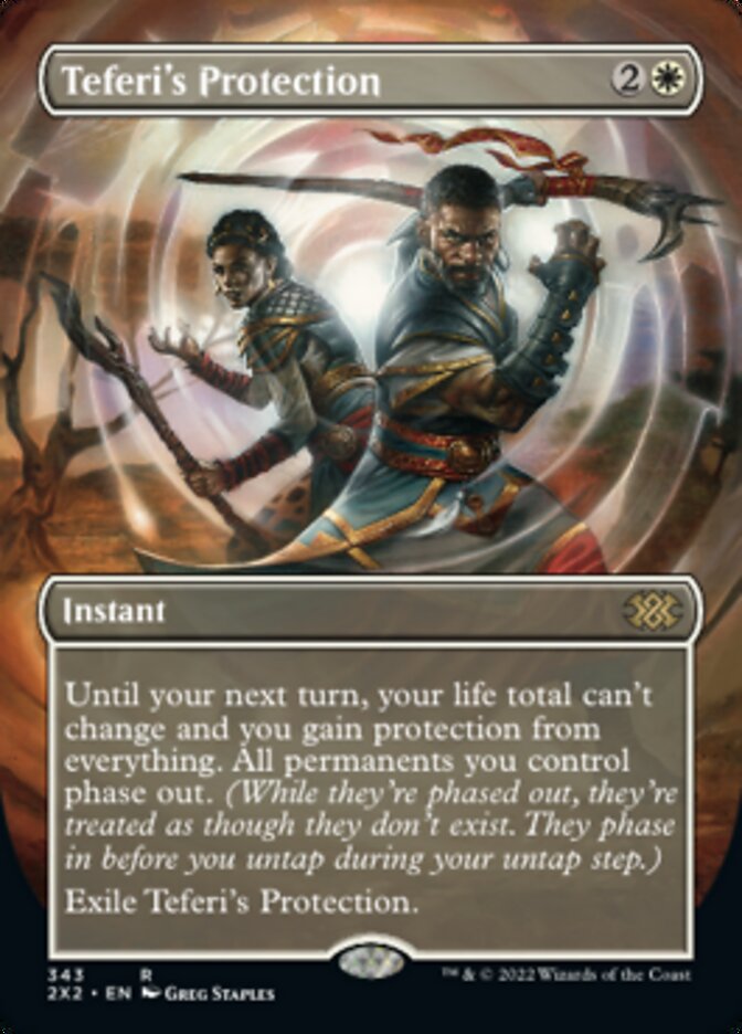 Teferi's Protection (Borderless Alternate Art) [Double Masters 2022] | Exor Games Summserside