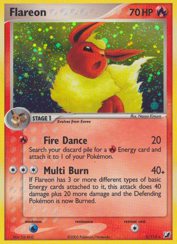 Flareon (5/115) [EX: Unseen Forces] | Exor Games Summserside