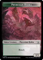 Monk // Phyrexian Hydra (11) Double-Sided Token [March of the Machine Tokens] | Exor Games Summserside