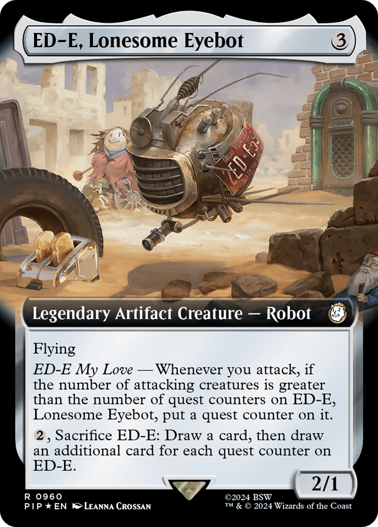 ED-E, Lonesome Eyebot (Extended Art) (Surge Foil) [Fallout] | Exor Games Summserside