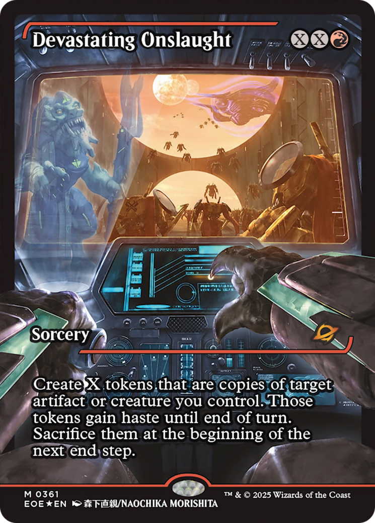 Devastating Onslaught (0361) (Showcase) [Edge of Eternities] | Exor Games Summserside