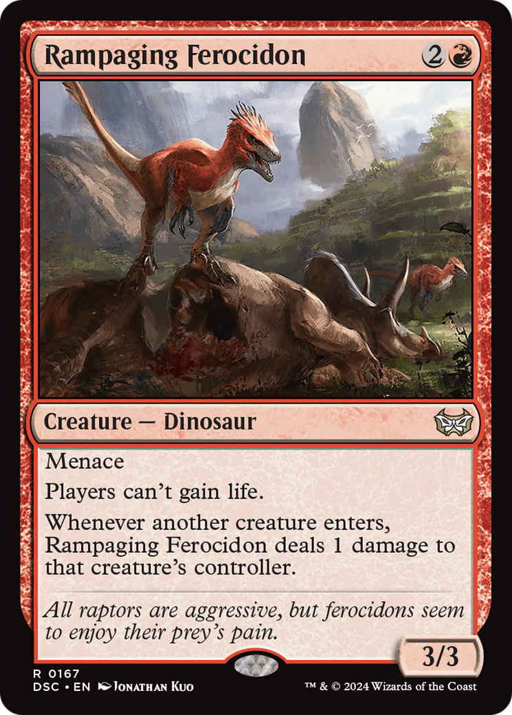 Rampaging Ferocidon [Duskmourn: House of Horror Commander] | Exor Games Summserside