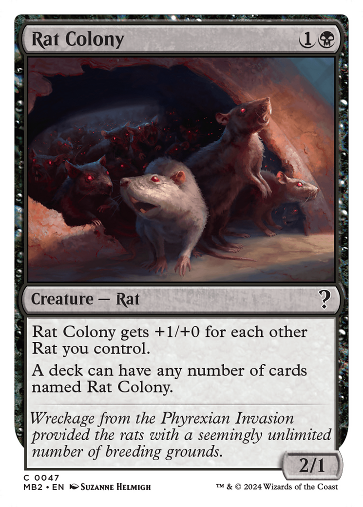 Rat Colony (White Border) [Mystery Booster 2] | Exor Games Summserside