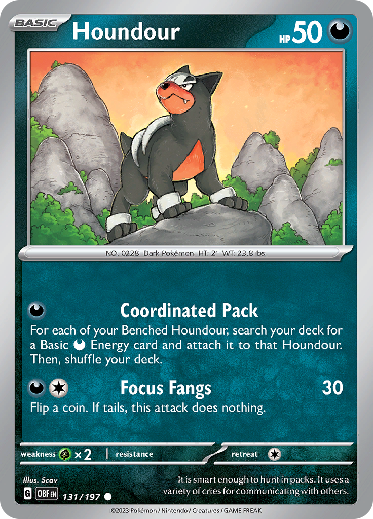 Houndour (131/197) [Scarlet & Violet: Obsidian Flames] | Exor Games Summserside