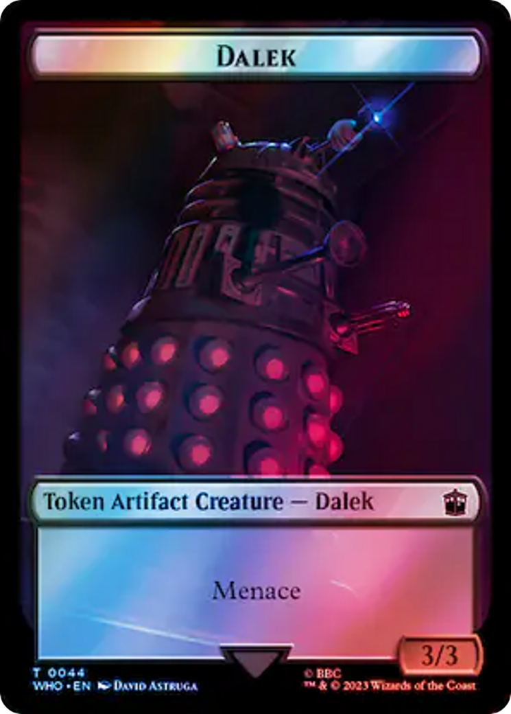 Dalek // Treasure (0063) Double-Sided Token (Surge Foil) [Doctor Who Tokens] | Exor Games Summserside