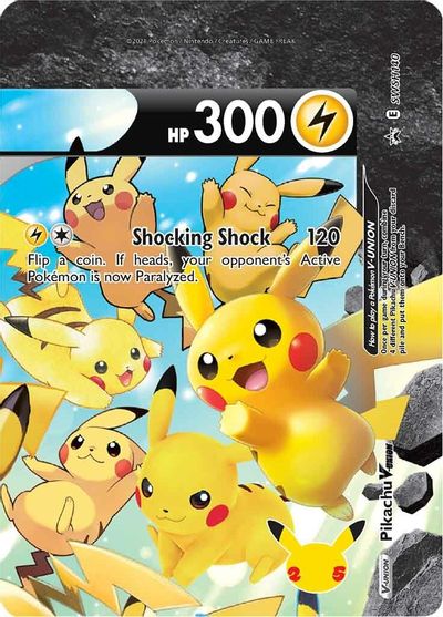 Pikachu V-UNION (SWSH140) (Celebrations) [Sword & Shield: Black Star Promos] | Exor Games Summserside