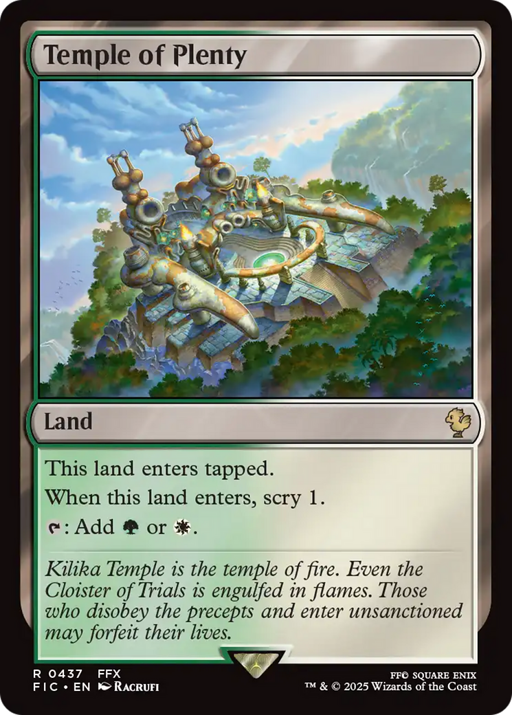 Temple of Plenty [FINAL FANTASY Commander] | Exor Games Summserside