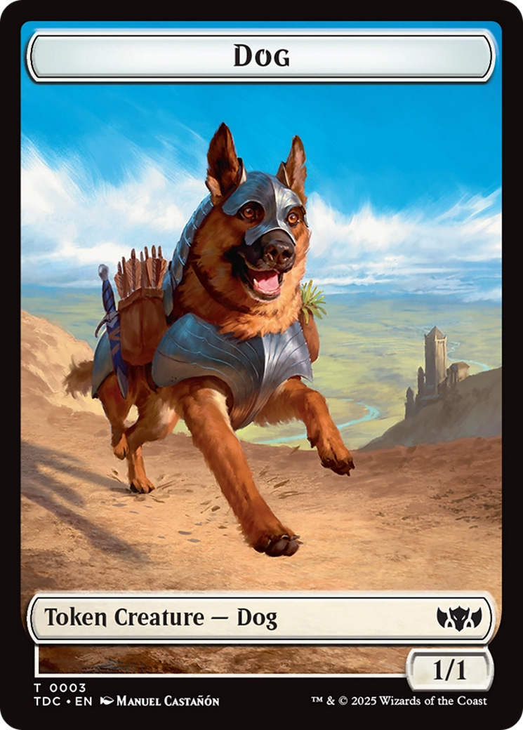 Dog // Goblin Double-Sided Token [Tarkir: Dragonstorm Commander Tokens] | Exor Games Summserside