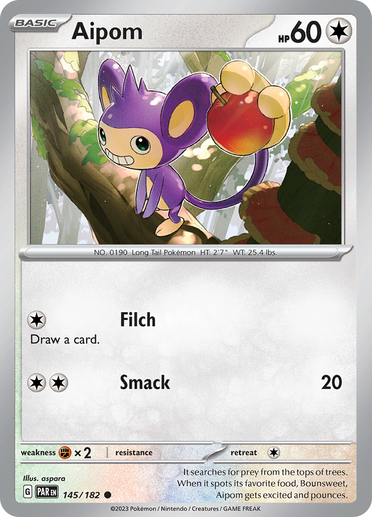 Aipom (145/182) [Scarlet & Violet: Paradox Rift] | Exor Games Summserside