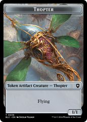 Goblin // Thopter Double-Sided Token [Bloomburrow Commander Tokens] | Exor Games Summserside