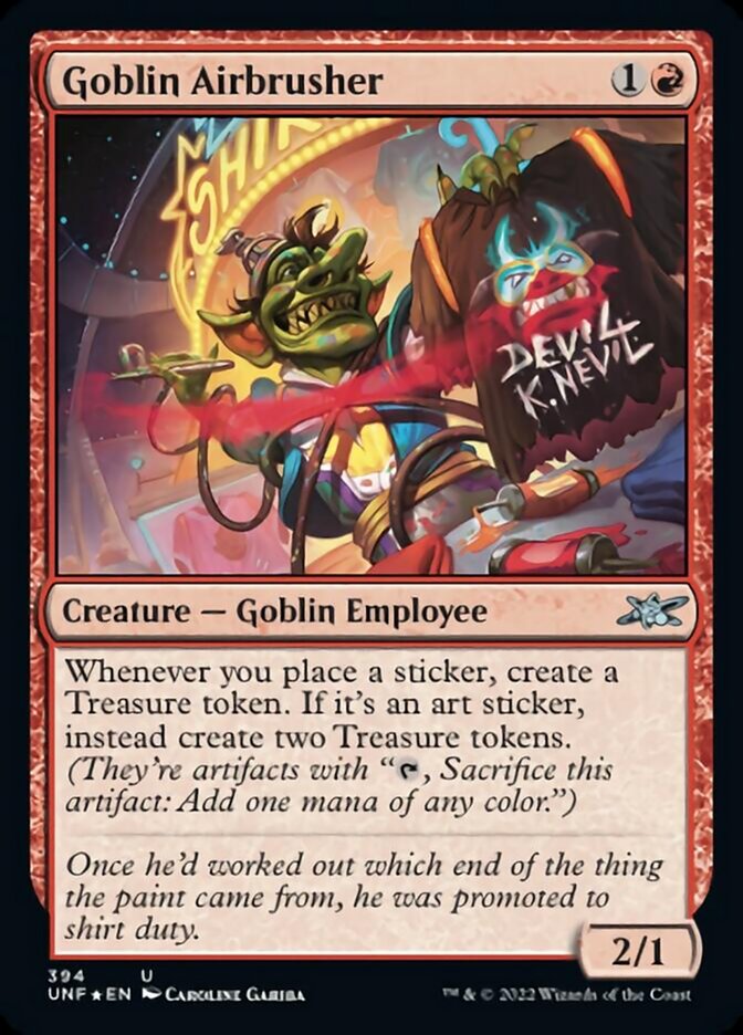 Goblin Airbrusher (Galaxy Foil) [Unfinity] | Exor Games Summserside