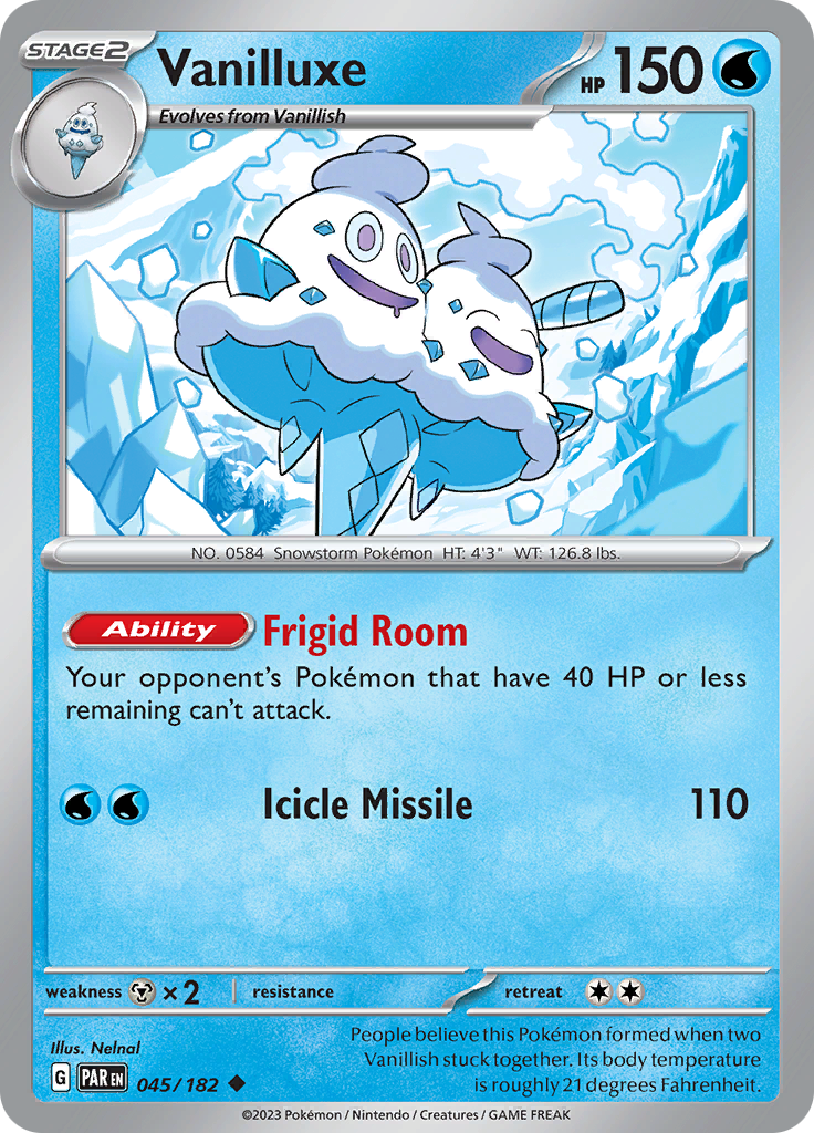 Vanilluxe (045/182) [Scarlet & Violet: Paradox Rift] | Exor Games Summserside