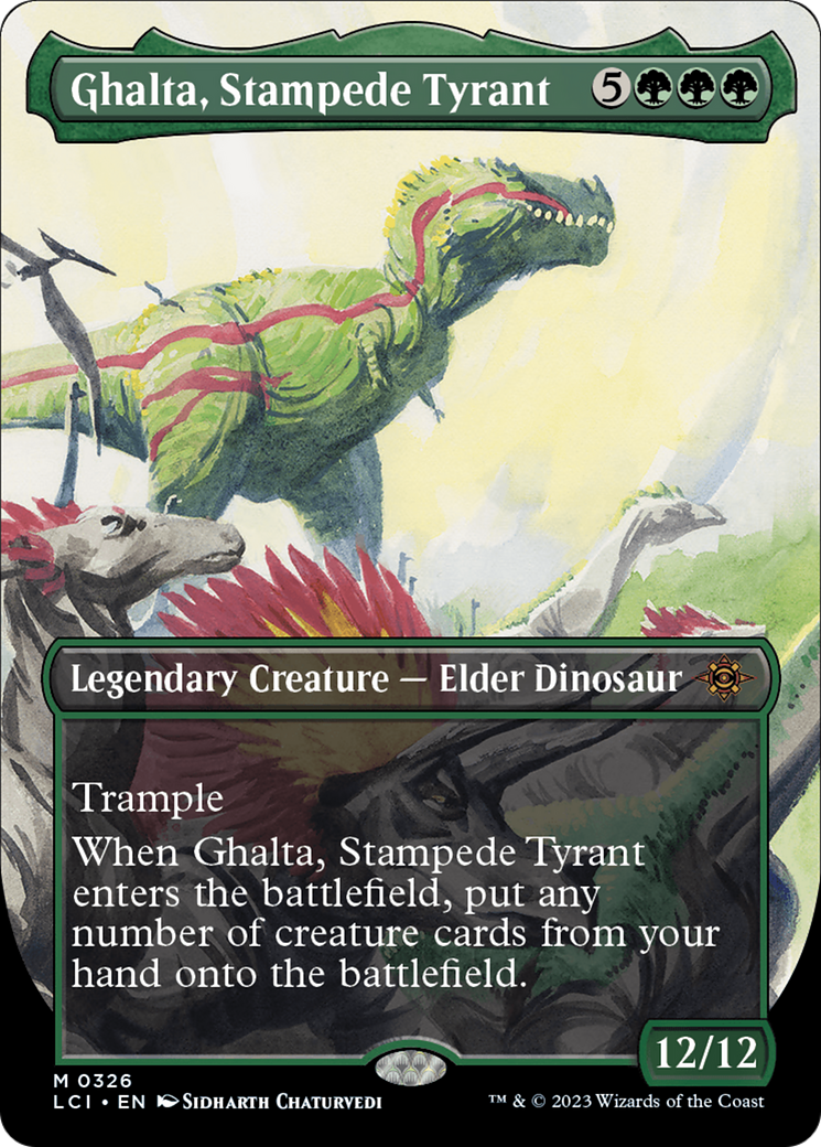 Ghalta, Stampede Tyrant (Borderless) [The Lost Caverns of Ixalan] | Exor Games Summserside