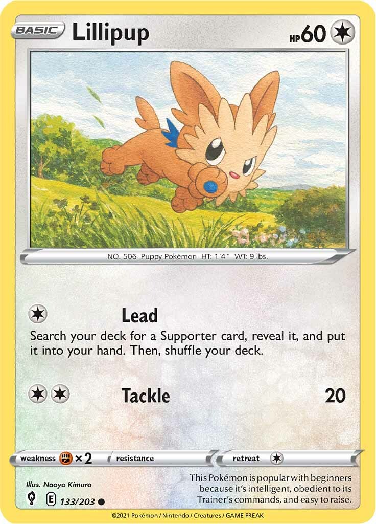 Lillipup (133/203) [Sword & Shield: Evolving Skies] | Exor Games Summserside