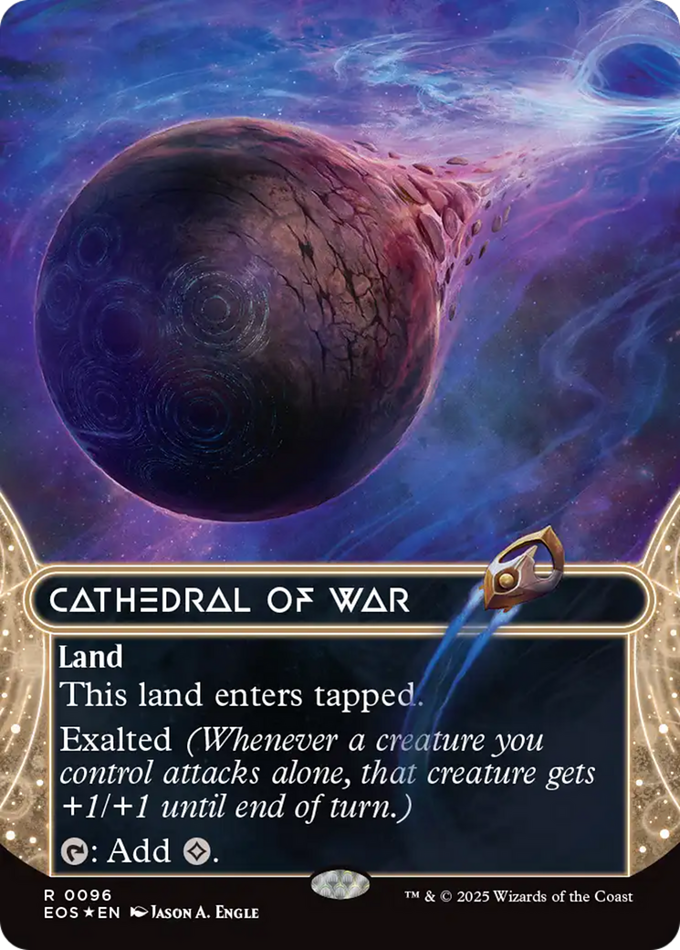 Cathedral of War (0096) (Borderless) (Galaxy Foil) [Edge of Eternities: Stellar Sights] | Exor Games Summserside
