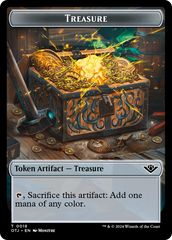 Treasure // Elk Double-Sided Token [Outlaws of Thunder Junction Tokens] | Exor Games Summserside