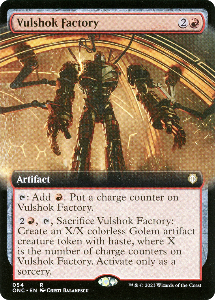 Vulshok Factory (Extended Art) [Phyrexia: All Will Be One Commander] | Exor Games Summserside