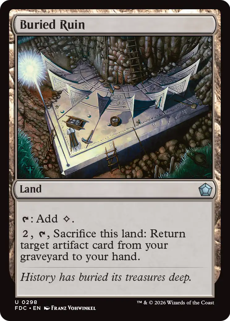 Buried Ruin [Foundations Commander] | Exor Games Summserside