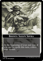 Bounty: Sleepy Sovka // Bounty Rules Double-Sided Token [Outlaws of Thunder Junction Commander Tokens] | Exor Games Summserside