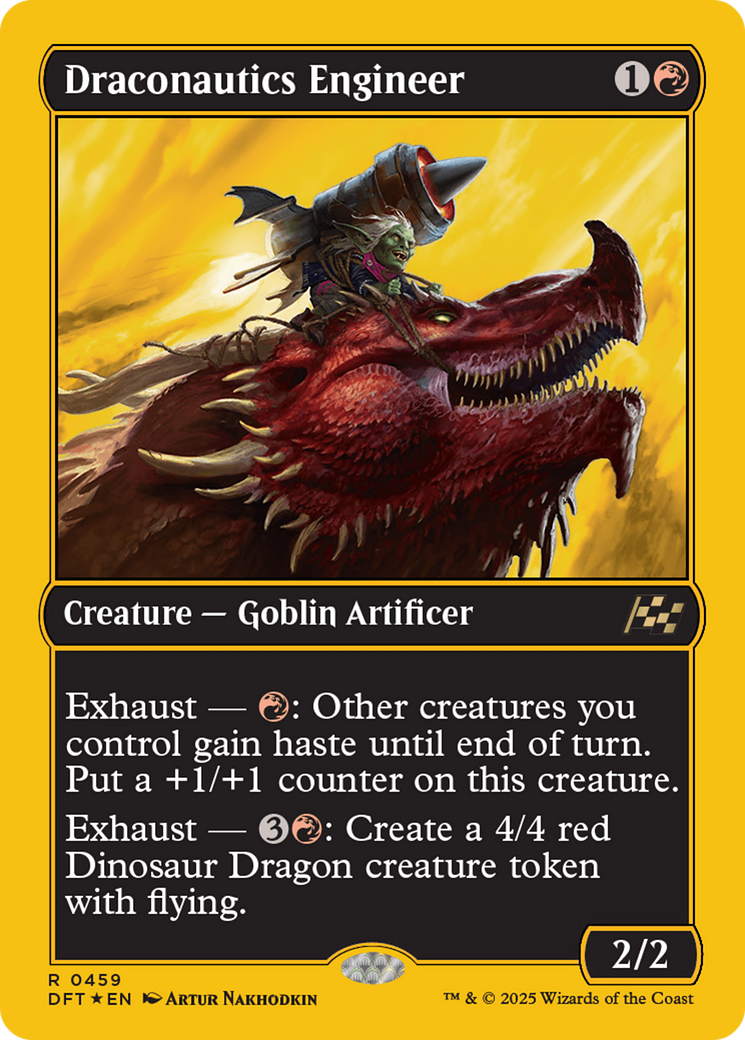 Draconautics Engineer (First-Place Foil) [Aetherdrift] | Exor Games Summserside