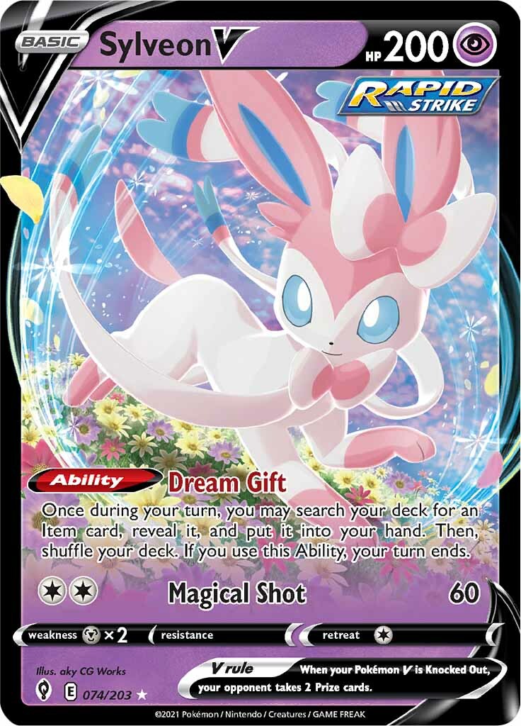 Sylveon V (074/203) [Sword & Shield: Evolving Skies] | Exor Games Summserside