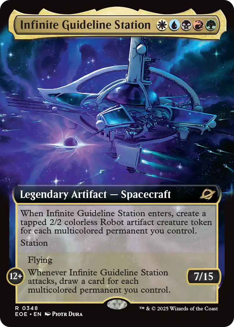 Infinite Guideline Station (Extended Art) [Edge of Eternities] | Exor Games Summserside